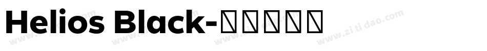 Helios Black字体转换